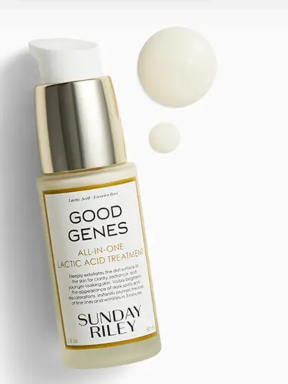 SUNDAY RILEY Good Genes All-in-One Lactic Acid Treatment SEALED NIB, FULL SIZE
